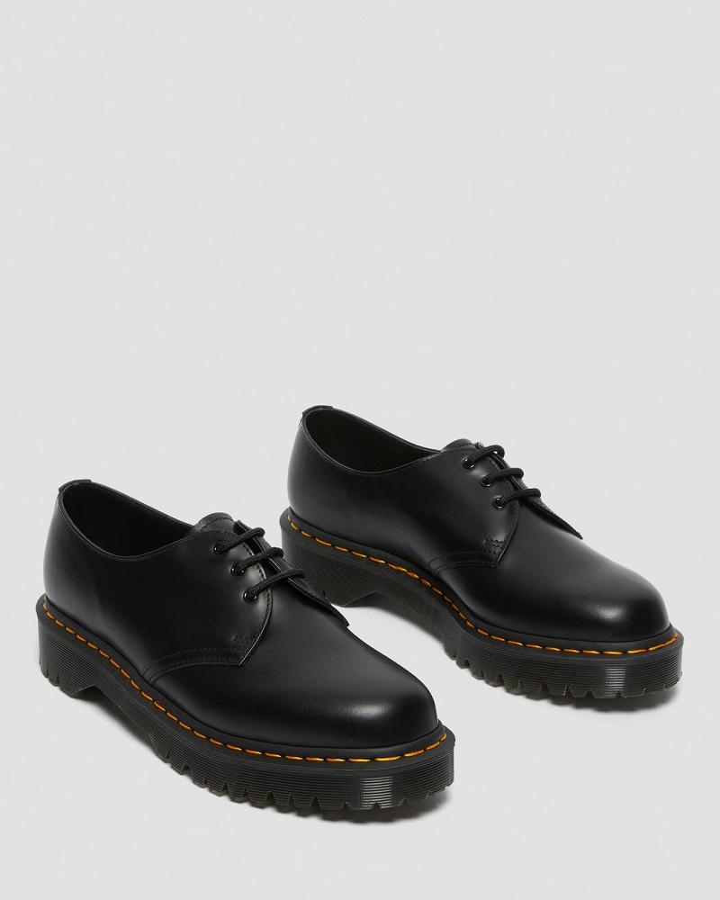 Women's Dr Martens 1461 Bex Smooth Leather Oxfords Shoes Black | AU 343ILH